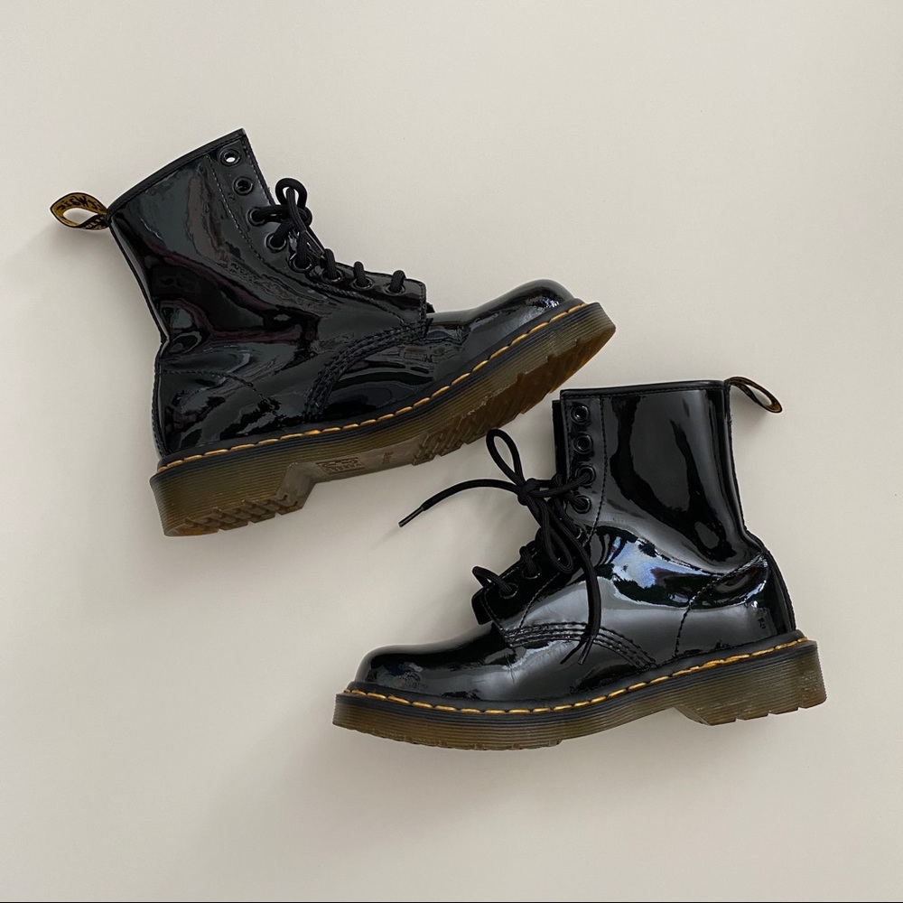 Doc Dr. Martens Patent Leather Boots - W US 6